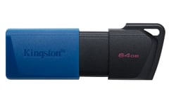 Kingston Datatraveler Exodia M 2-p 64gb Usb Type-a Svart, Blå