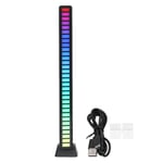 RGB Light Bar Ääniohjaus Ambient Light Music Atmosphere Lamp USB for Car Home StudioBlack