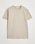 Merz b. Schwanen Organic Pima Cotton Slub Crew Neck T-Shirt Greige