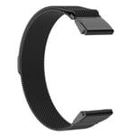 Armband Milanese Loop Garmin Fenix 5X/5X Plus svart
