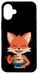 iPhone 16 Plus Happy Fox with Ramen Kawaii Food Design Case