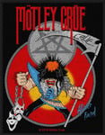 Motley Crue Patch Allister Fiend Band Logo Official Woven (10cm x 10cm) Accessory Size