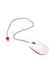Raspberry Pi - Mouse - Optic - 3 knappar - Vit