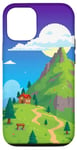 Coque pour iPhone 12/12 Pro Art rétro de paysage de pixels 8 bits pour les joueurs