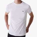 Lacoste Mens White Pima Cotton T-Shirt Size FR 5 US L  38 - 40" TH6709 00 001