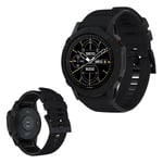 Garmin Fenix 6 / Fenix 5 Plus / Fenix 5 / Forerunner 935 / Quatix 5 / Quatix 5 Sapphire / Approach S60 / Instinct silicone watch band - Black