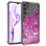 For Samsung Galaxy A34 Phone Case Liquid Glitter cover Protective Purple