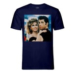 T-Shirt Homme Col Rond John Travolta Et Olivia Newton Grease Photo De Stars Célébrités Original 3