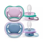 PHILIPS Avent Tétine +6 mois Ultra Air Lilas Bleu 2 pc(s)