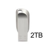 Clé USB 3.0,1 To,2 To,en métal,128 Go,SSD portable - Type 280-silver-2TB