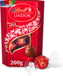 Lindor  Milk  Chocolate  Truffles  Box -  Approx  16  Balls ,  200G -  Chocolate