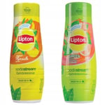 Sodastream Lipton Ice Tea Peach + Lipton Green Tea Sirap Set