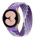 Bracelet de Sport Compatible pour Samsung Galaxy Watch 5 Pro/5/4/4 Classic/3/Active 2/Active, Bracelet en Tissu Nylon 20 mm pour Amazfit BIP/GTR 42 mm/GTS/2/2e/3, Raisin violet, 20mm-XXS