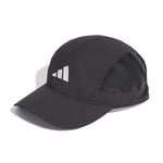 adidas Unisex 3-Panel Heat.RDY Training Running Sport Cap, Black/White, M