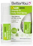 BetterYou D3000 Vitamin D Daily Oral Spray 3000 IU 75 UG Of Vitamin D3 Cholecal