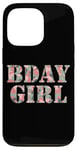 iPhone 13 Pro Pink Camo Bday Girl Military Hunter Birthday Case