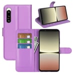 Sony Xperia 5 Iv      Pu Wallet Case    [Purple]