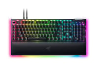 Razer BlackWidow V4 Pro (Green Switch) - Mechanical Gaming Keyboard (Clicky Mechanical Switches, Command Dial and 8 Dedicated Macro Keys, Multi-Function Roller, Wrist Rest) US Layout | Black