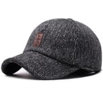 (56-60cm-Vaaleanharmaa) Talvivillahattu miehille Korvasuoja Lippalakki Sport Golf Baseball Lippalakit Puuvilla Snapback Naiset Casquette Isä Hattu Lippalakit Gorras Korvaläpät Hatut