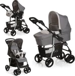 Hauck Shopper SLX trio Pushchair Buggy Pram SET+Raincover in Stone Grey Upto 4YS