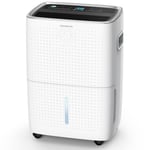 30L/Day Dehumidifiers for Home, Dehumidifier with Digital Control Panel, Laundry Clothes Drying, 4L Water Tank & Drainage Hose for Damp & Condensation, 24H Timer Ideal for Bedroom/Bathroom/Large Room