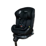 Play Baby siège auto pivotant 360 Pro Isize, groupe 0 1 2 3 évoluant de 0 à 12 ans, hauteur 40-150 cm avec isofix et jambe de force, noir aigle