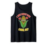 Really Love Corn Funny Corn On The Cob Tank Top