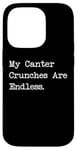 Coque pour iPhone 14 Pro My Canter Crunches Are Endless Funny Equestrian Snack Humour