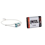PETZL Unisex's Bindi HEADLAMP Emerald, White, Small Core Rechargeable Battery