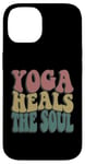 Coque pour iPhone 14 Yoga Heals The Soul Inspirational Wellness