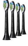 Philips-Sonicare W2 Optimal White Replacement Brush Heads 4 pack(Black) Genuine