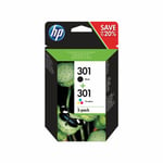 HP 301 Black /Colour Ink Cartridges  N9J72AE DeskJet 1000 1010 1050 1510 2050 a