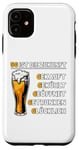 Coque pour iPhone 11 Drôle et cool avec inscription « Bier 5 G »