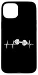 Coque pour iPhone 15 Plus Design haltère pour les amateurs de musculation