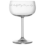 Lykketegning - Elsk/beskytt champagneglass 35 cl