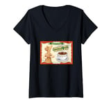 Womens The Polar Express Christmas With Authentic Hot Chocolate V-Neck T-Shirt