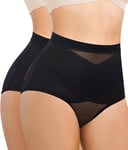 Bafully Culotte Gainante Femme Gaine Ventre Plat Amincissante Invisible Culottes Sculptantes Panty Gainant Shapewear Minceur Body Shaper