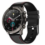 RUMOCOVO Montre connectée de Sport pour hommes, Bluetooth, appels, étanche IP67, écran entièrement tactile,2853 - Noir