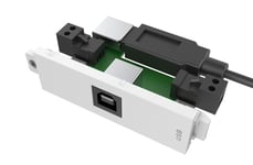 VISION TechConnect 3 USB-b module with active booster circuit - påknipsbar mulighetsmodulfrontplate