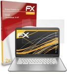 atFoliX 2x Screen Protection Film for Google Chromebook 14 HP matt&shockproof