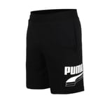 Puma Rebel Bold 9" Mens Black Running Shorts - Size Large