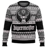 Jagermeister Ugly Christmas Sweater Pullover Herr 3d Sweatshirt Toppar 1 L