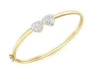 Carissima Gold - 1.31.2336 - Bracelet Femme - Coeur - Or jaune (9 Cts) 4.65 Gr - Cristal