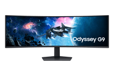 Samsung 49" Odyssey G95C, DQHD, 240Hz Curved Gaming Monitor Black