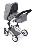 Bayer Chic 2000 587-76 Jara Poussette combinée 2 en 1 pour poupées de 4 à 8 Ans Jean Gris