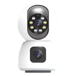 1080P  WiFi IP Camera Dual Lens Dual Screen Baby Monitor Home Security2102