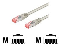 Wentronic - Nettverkskabel - Rj-45 (Hann) Til Rj-45 (Hann) - 15 M - Skjermet, Beskyttet Tvunnet Parkabel (Sttp) - Cat 6 - Grå