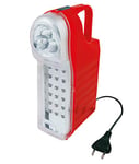 POLY POOL - PP0765 Lampe de secours portable rechargeable 21 LEDs - Lampe de secours 3 fonctions avec câble de 1 m et prise 10A - Lampe portable avec poignée 60+13 lm - Lampe de secours pour prise
