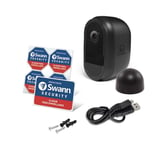 Swann 1080p HD Wireless Security Camera - Black - Works with Googl SWIFI-CAMB-EU