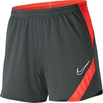 Nike Women's Academy Pro Knit Shorts, Womens, Shorts, BV6938-068, Grey - Red, XL